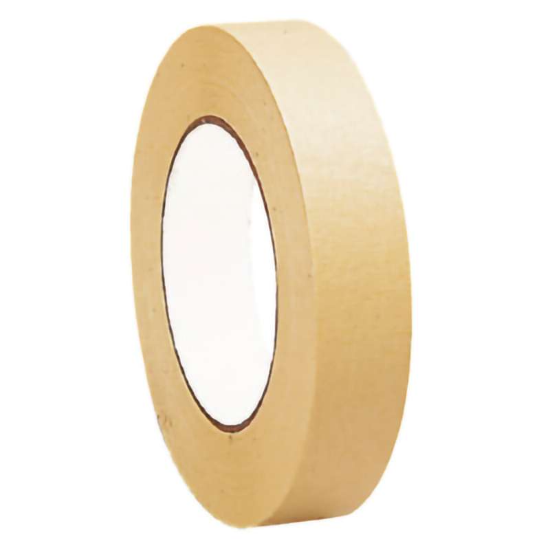 Masking Tape, 3/8" x 60 Yds, 3" Core, 7.5 mil, Tan